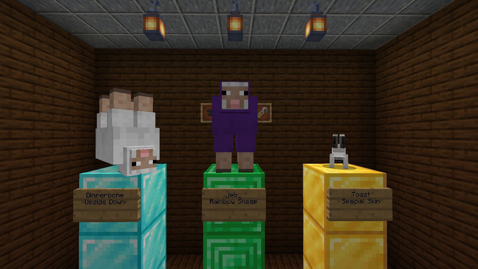 Name tags can do all sorts of quirky things to mobs if you use a certain name (Image via Minecraft)