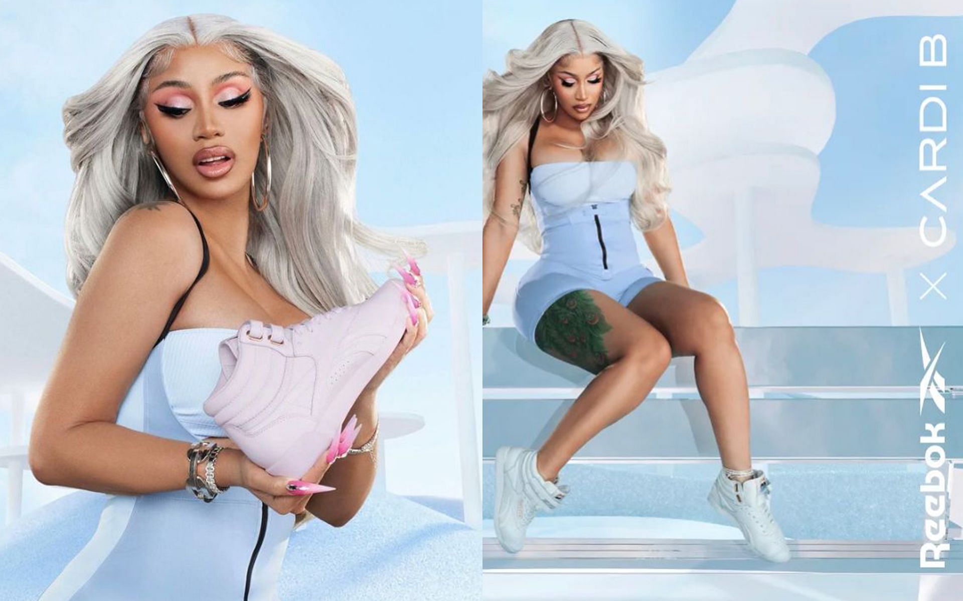 pre order cardi b reebok