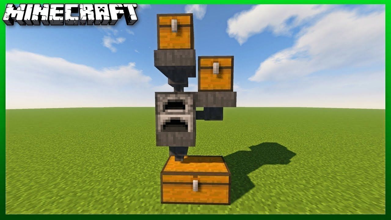 Simple smelter (Image via How2MC on YouTube)