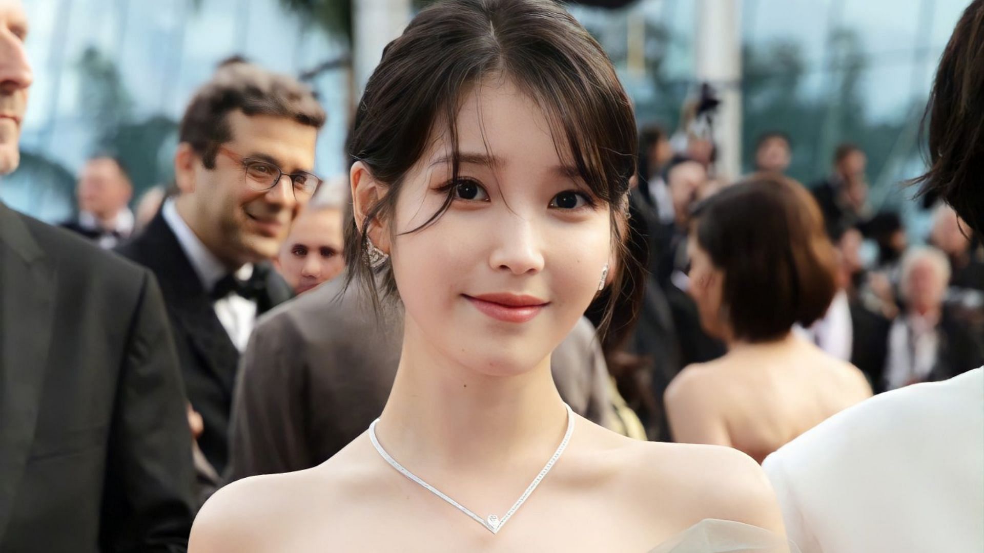 K-pop idol and actress IU at the Cannes Film Festival (Image via Getty)
