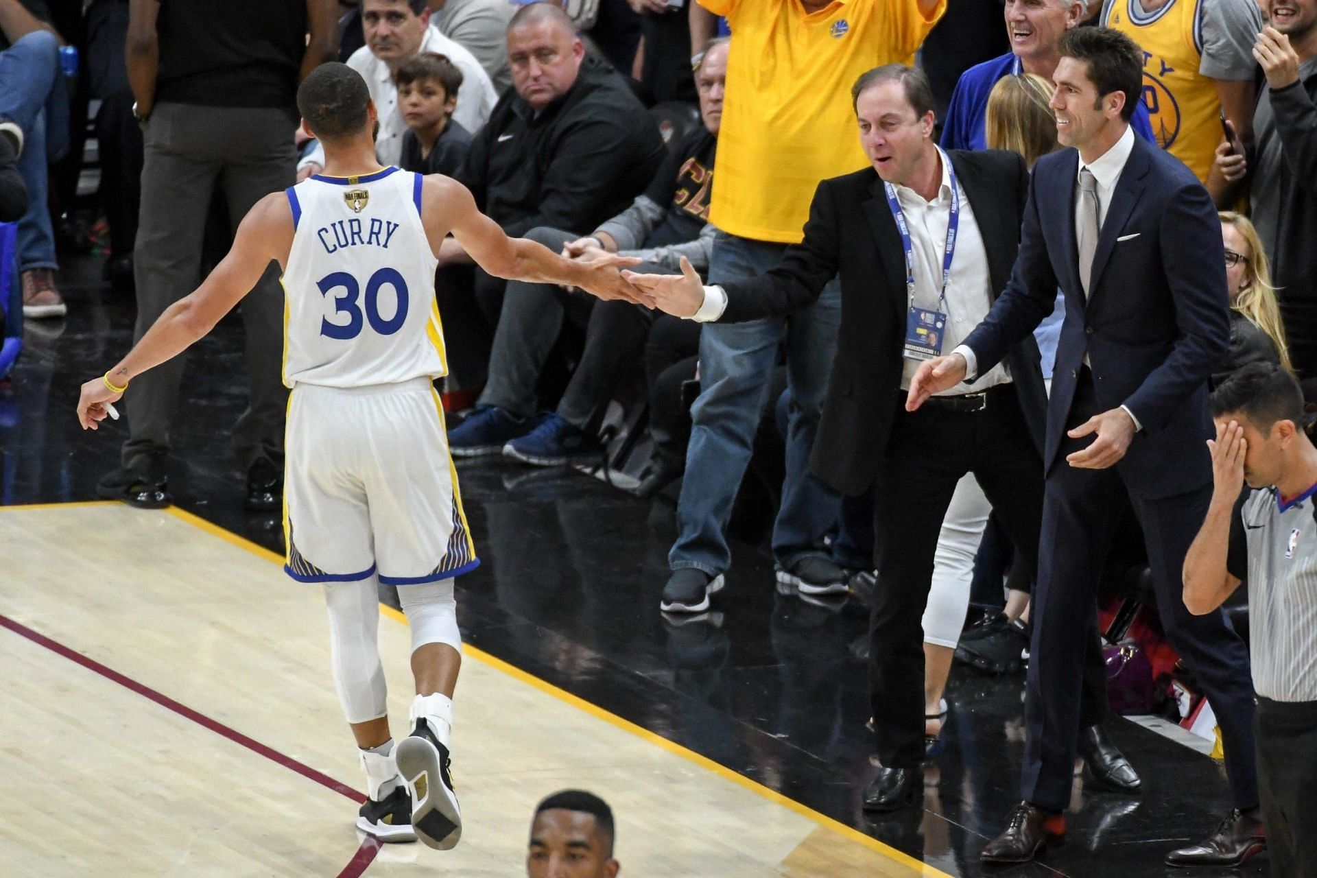 Golden State Warriors team owner Joe Lacob can&#039;t see Steph Curry and his team losing to the Boston Celtics in the NBA Finals. [Photo: Audacy]