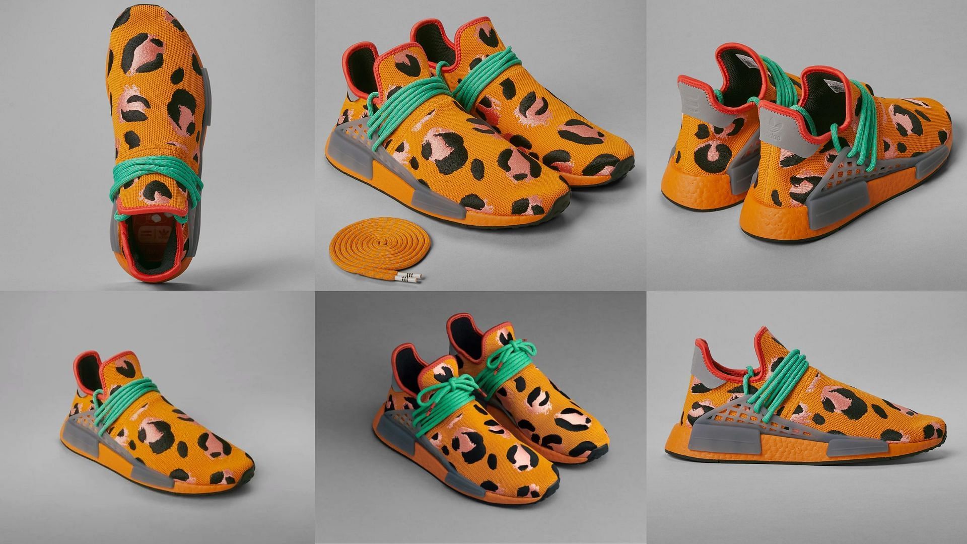 tenis pharrell williams hu nmd animal print