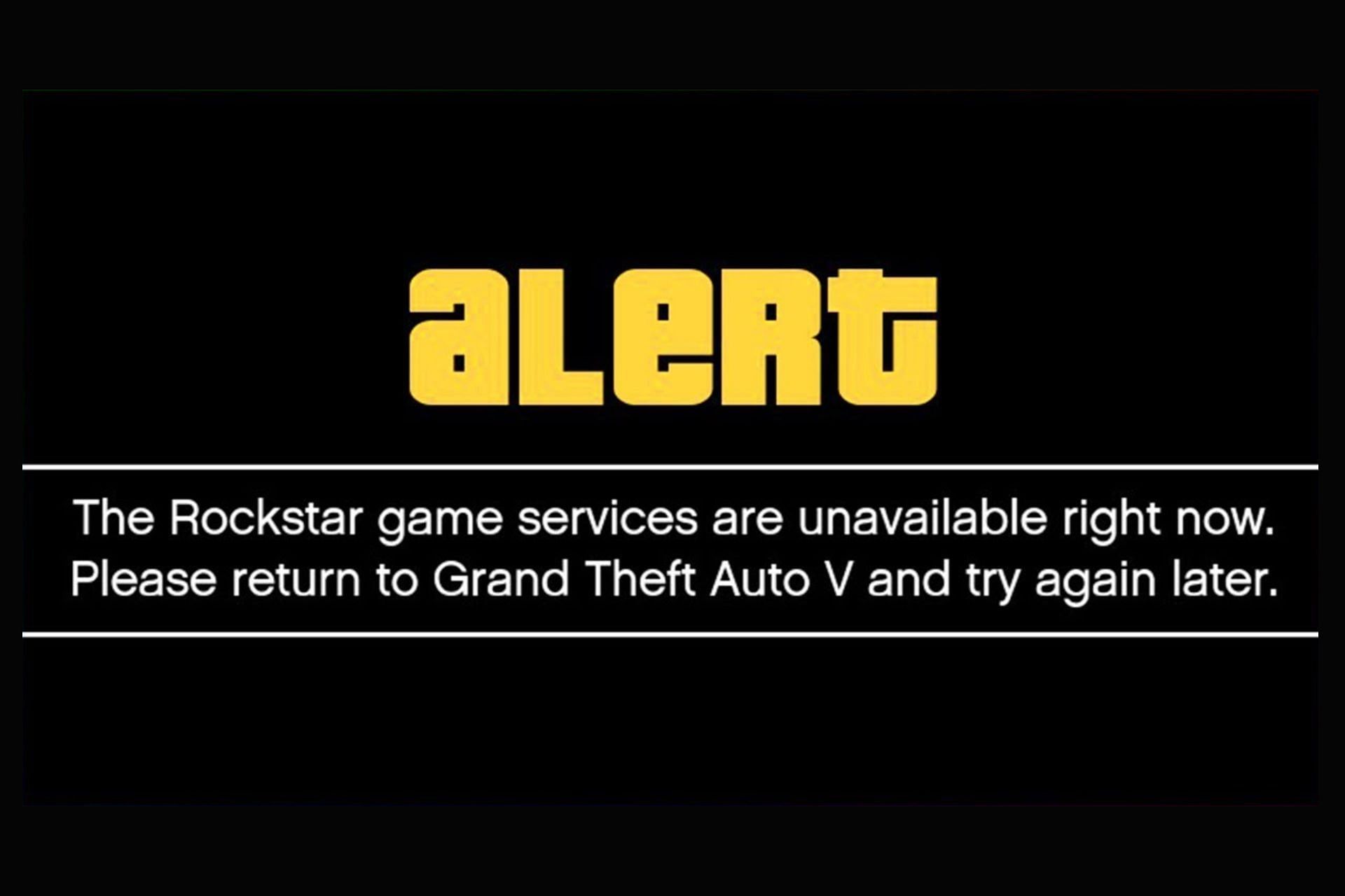 GTA Online server down What's the current status of the game?