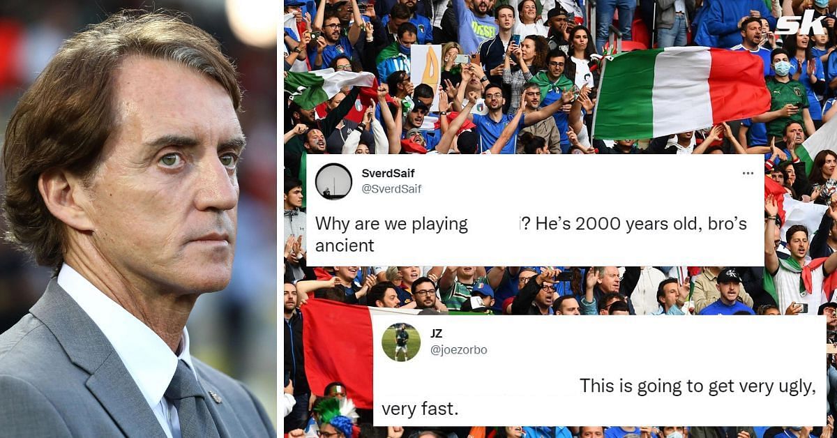 Italy fans furious with Roberto Mancini&#039;s team selection against England