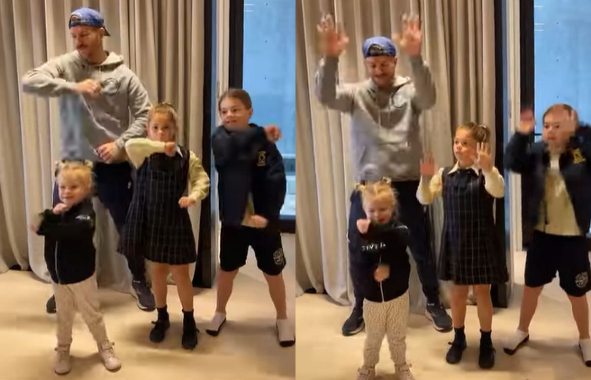 [WATCH] David Warner uploads dance video with daughters, shares clip ...