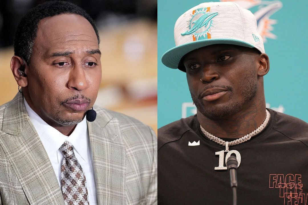 Stephen A. Smith and Miami Dolphins WR Tyreek Hill.