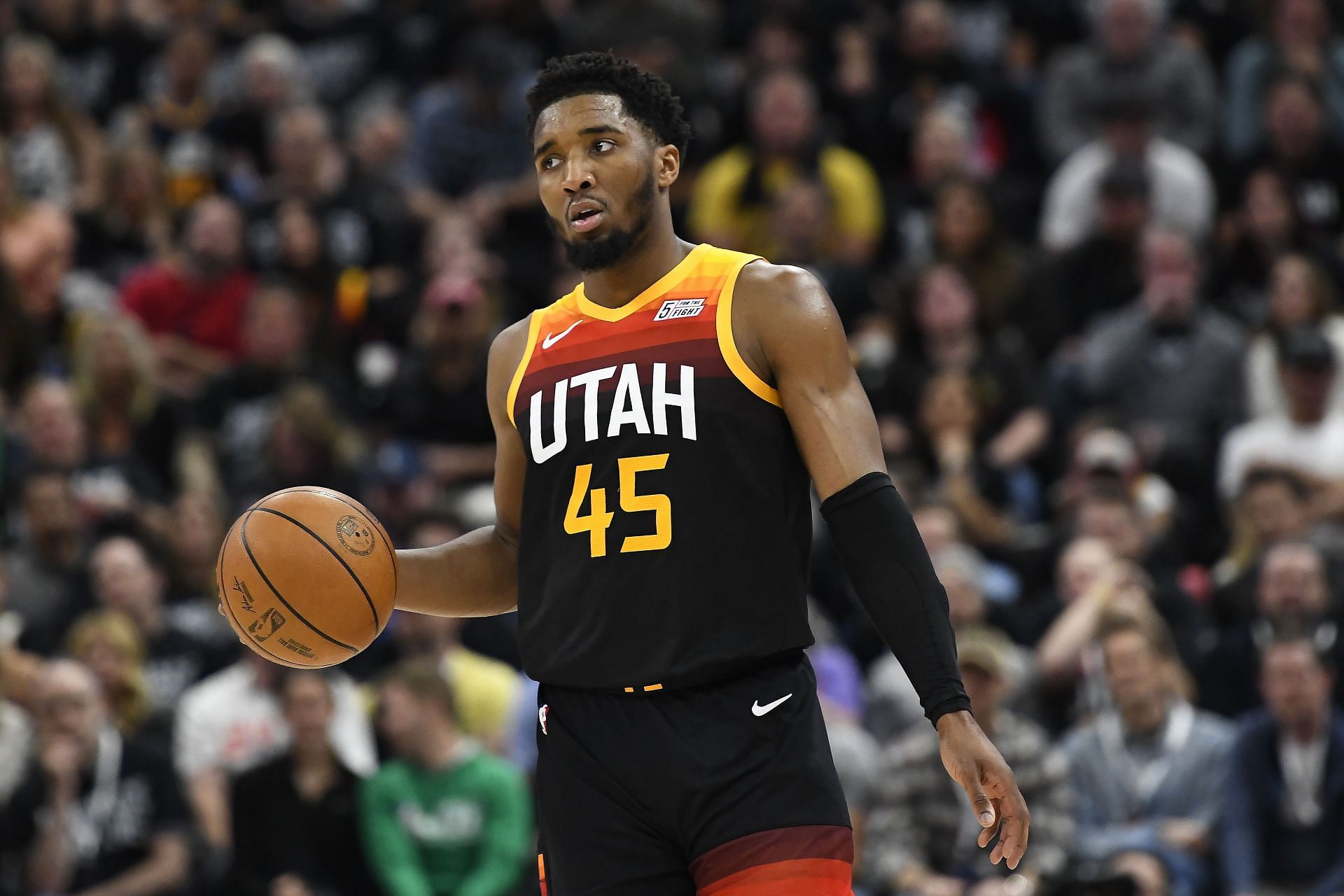 Donovan Mitchell of the Utah Jazz in the 2022 NBA playoffs