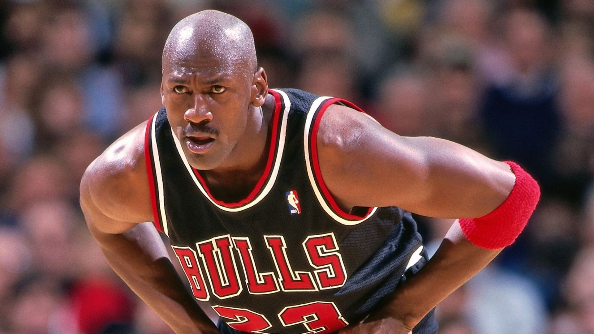 Michael Jordan in action for the Chicago Bulls