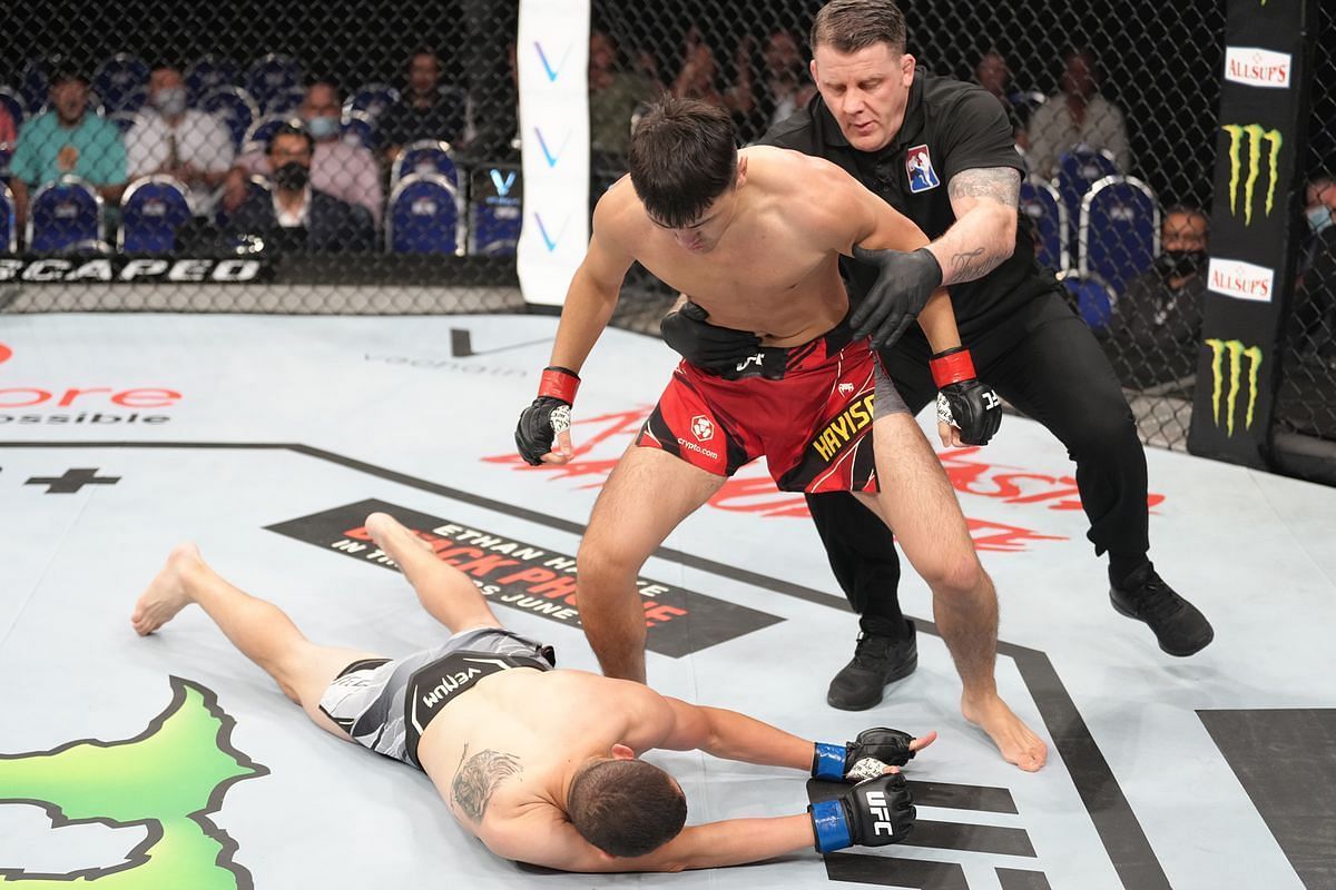 Hayisaer Maheshate switched off Steve Garcia&#039;s lights in his octagon debut