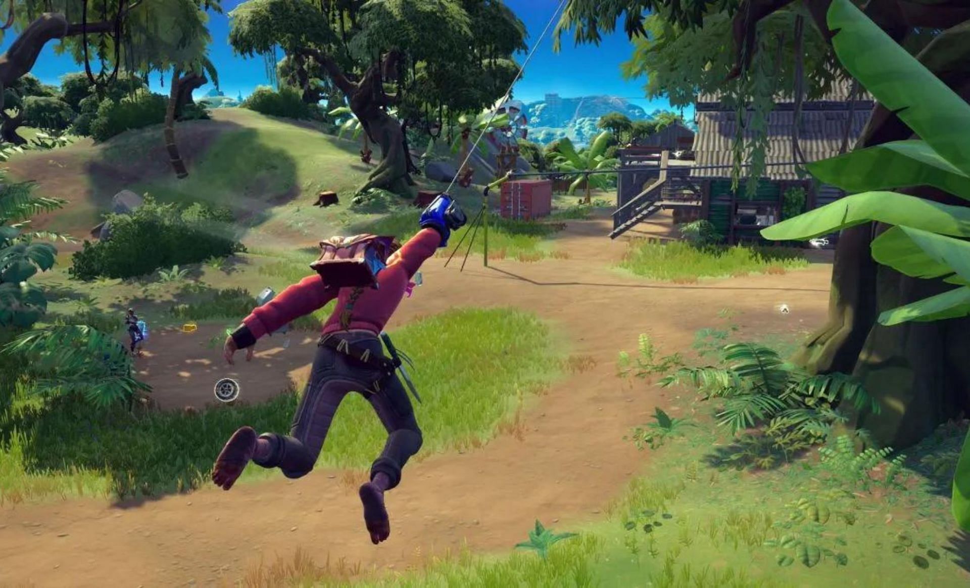 Fortnite How To Use The Grapple Glove To Catch A Zipline While Airborne