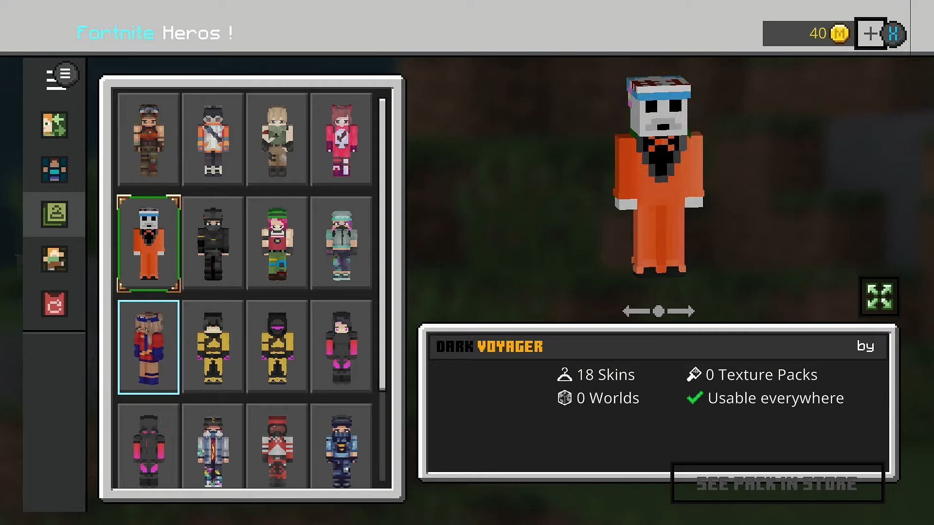 A player with a custom skin on Xbox (Image via YouTube)
