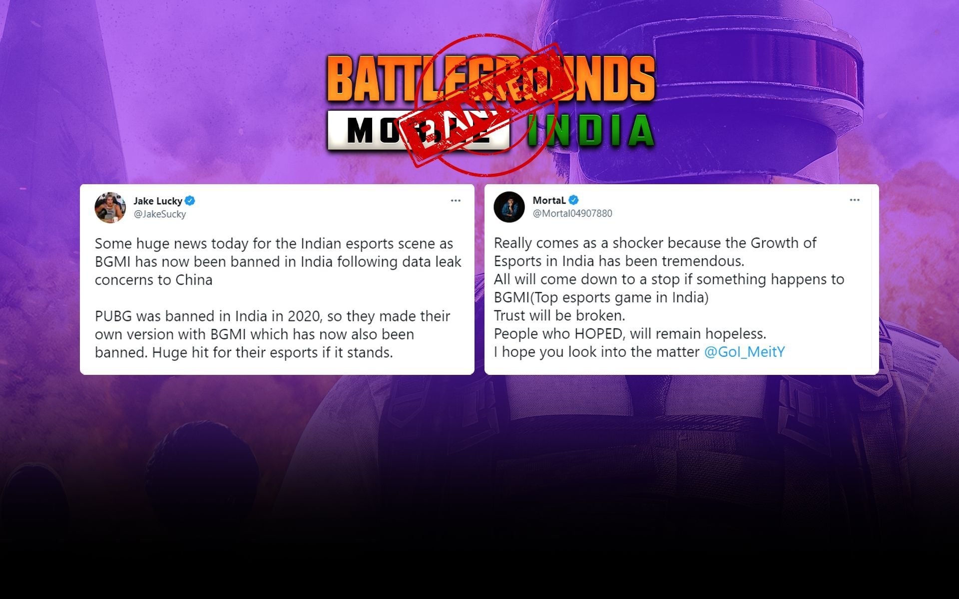 Fans debate over the future of esports ecosystem as BGMI gets banned in India - Vimarsana News