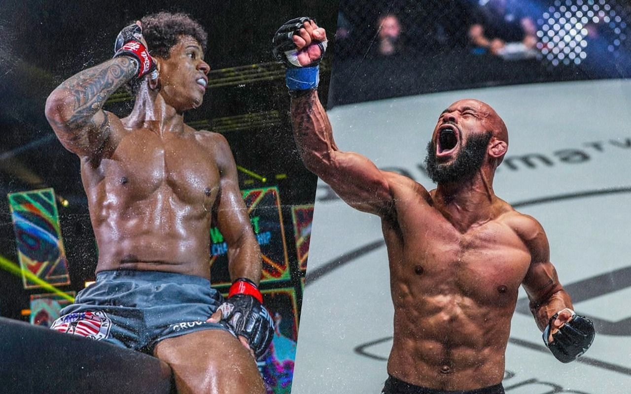 (left) Adriano &#039;Mikinho&#039; Moraes vs (right) Demetrious &#039;Mighty Mouse&#039; Johnson [Credit: ONE Championship]