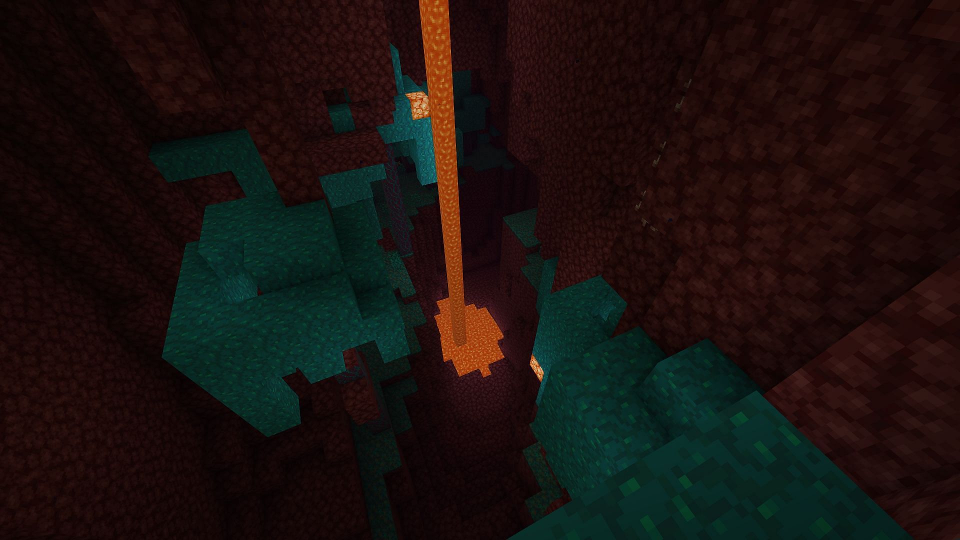 An example of the Warped Forest biome (Image via Minecraft)