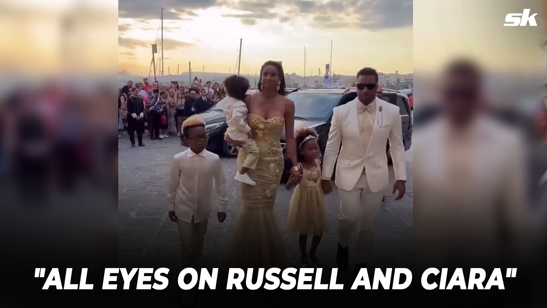 Russell Wilson and Ciara own the red carpet at D&amp;G fashion show in Italy