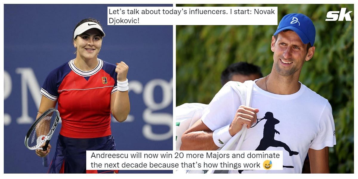 Tennis fans react to Bianca Andreescu speaking about gaining inspiration from Novak Djokovic