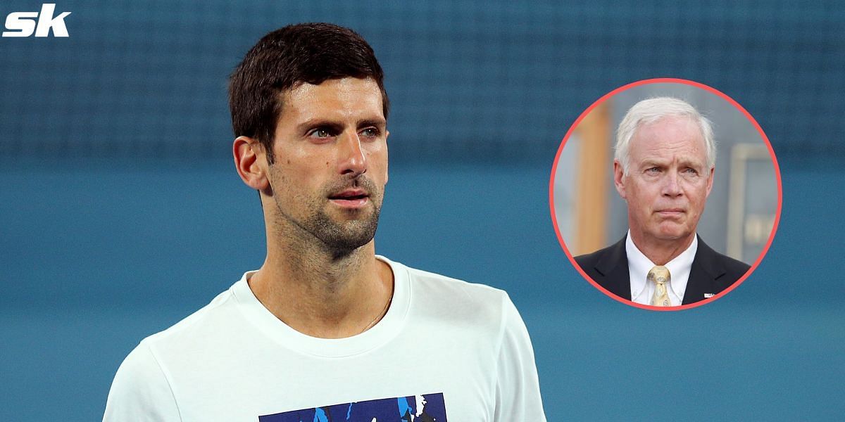 Ron Johnson shows support for Novak Djokovic