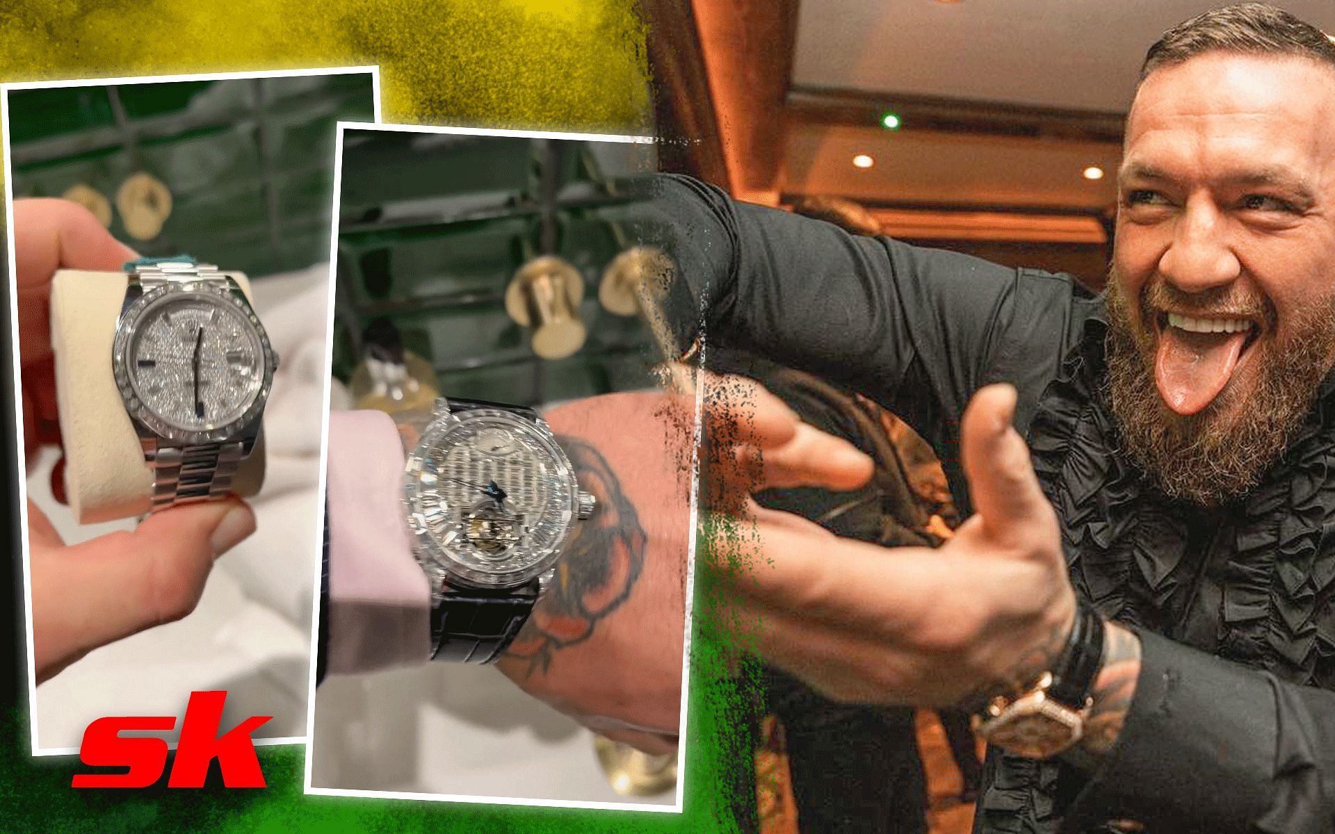 Conor McGregor shows off his luxury watches [Photo credit: @thenotoriousmma on Instagram]