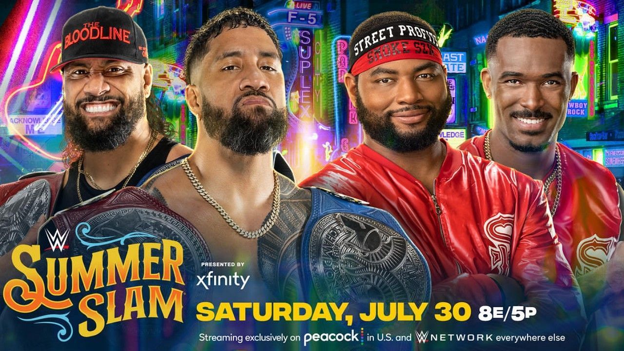 WWE SummerSlam 2022 में द उसोज vs स्ट्रीट प्रॉफिट्स मैच होना है