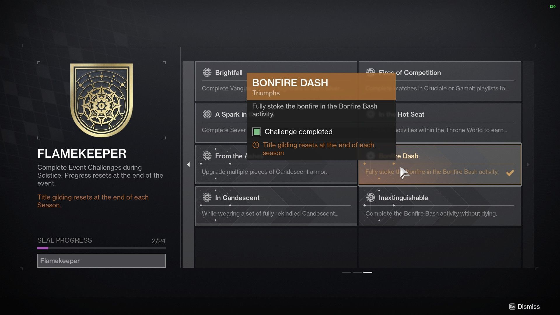 How to earn the Flamekeeper seal quickly and gild it in Destiny 2 Solstice 2022