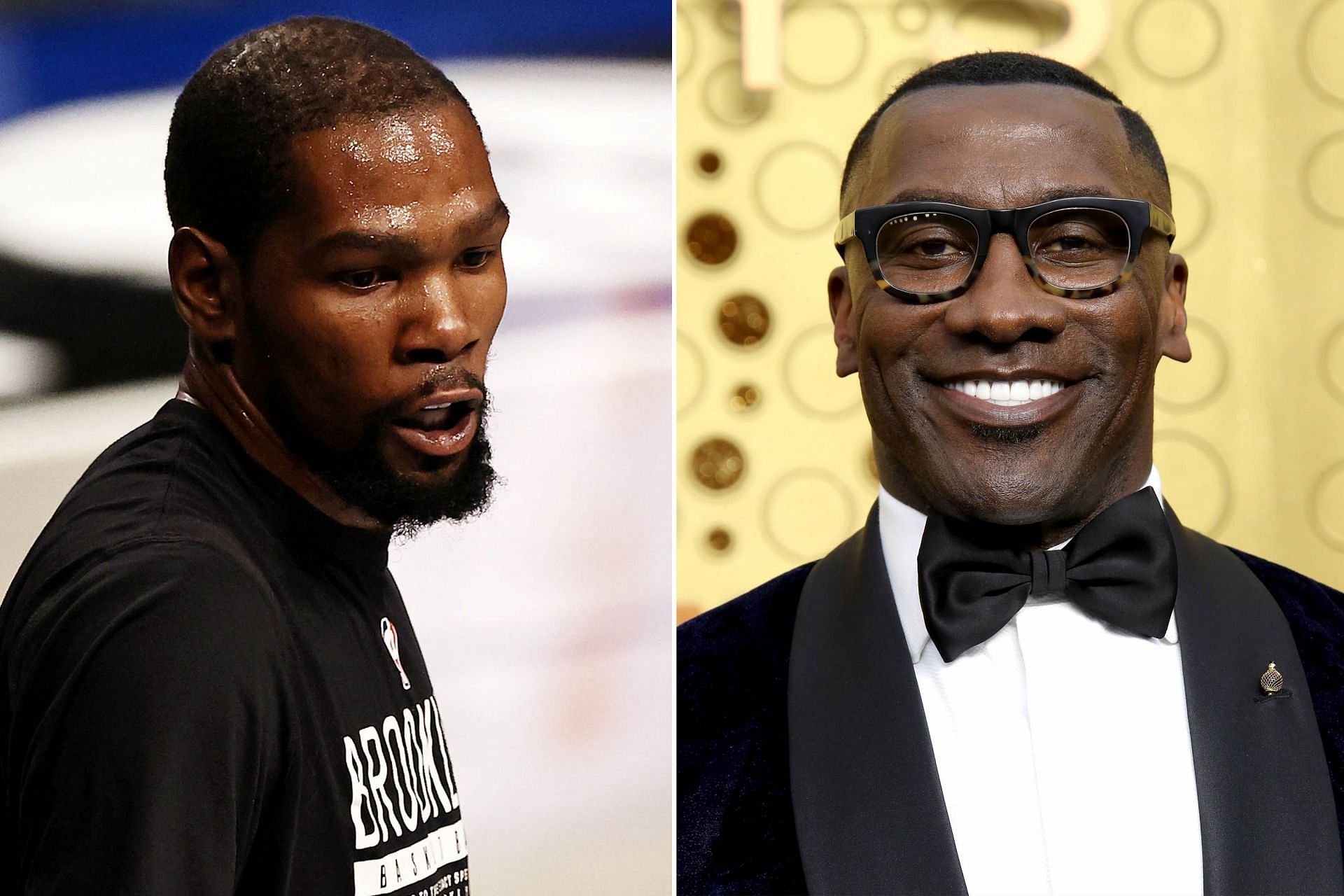 Shannon Sharpe. right, lambasted Durant for asking a trade. [Photo: New York Post]