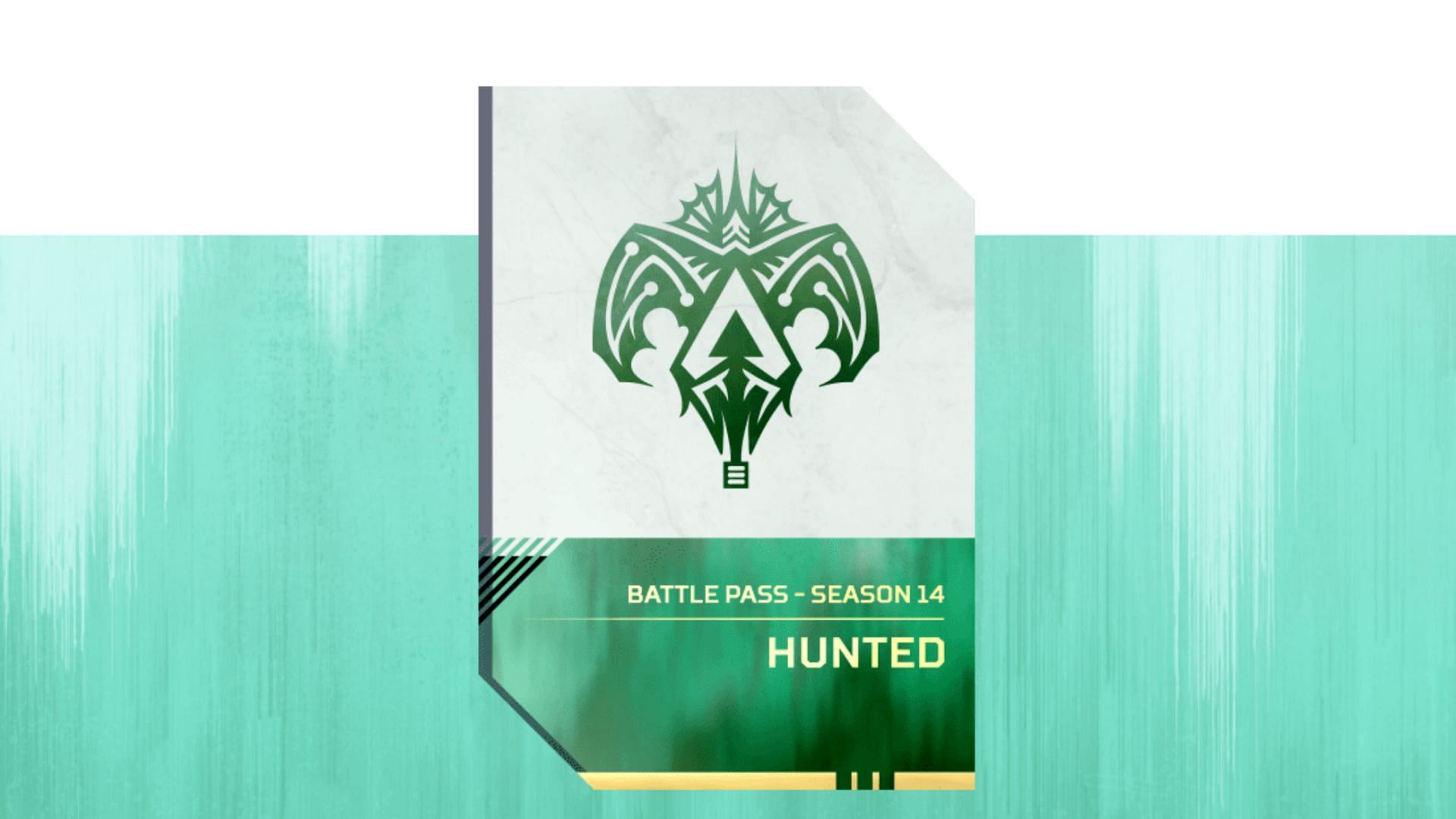 The new &#039;Hunted&#039; Battle Pass logo as revealed on Apex Legends&#039; website (Image via EA)