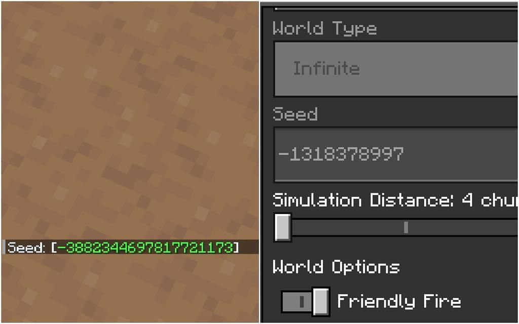 minecraft java how to find world seed