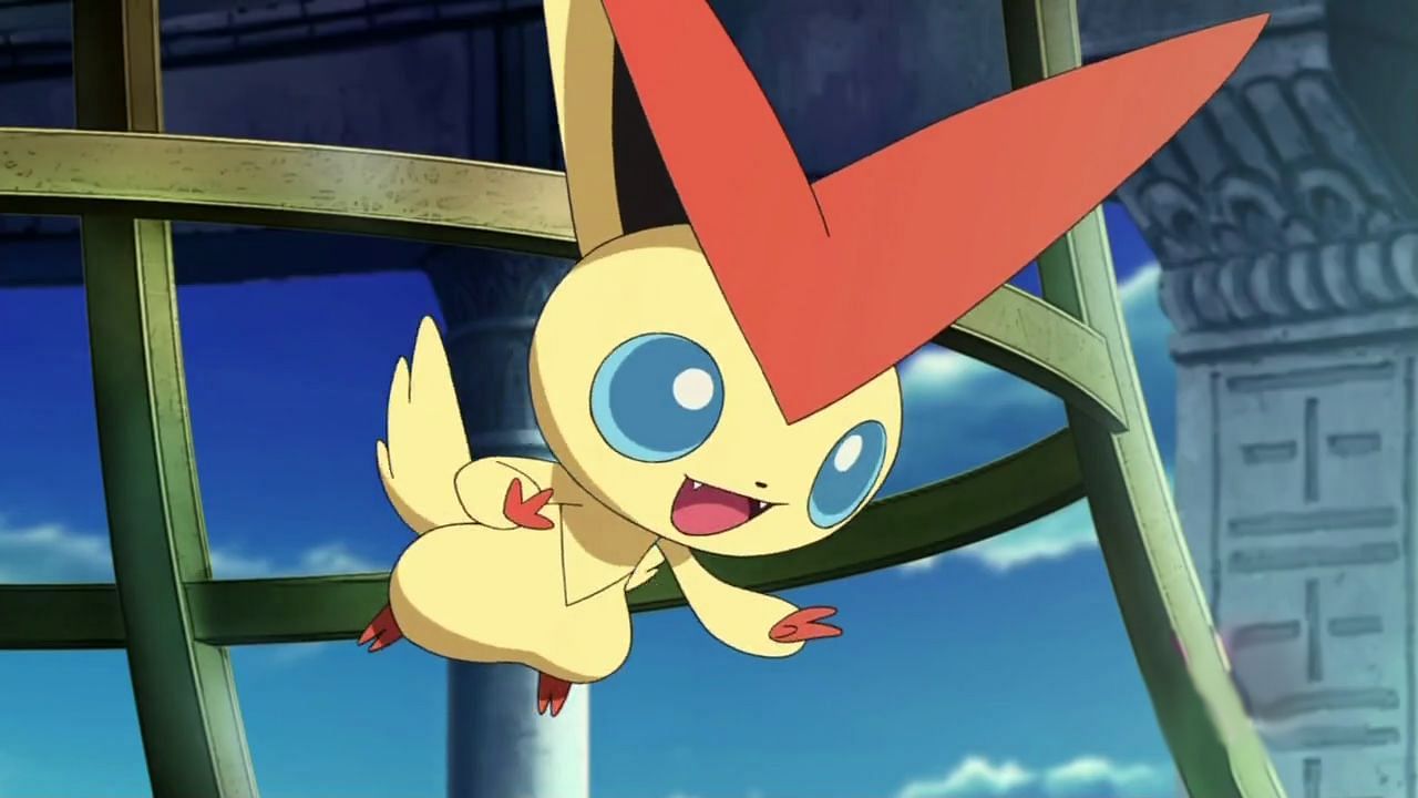 Victini as it appears in its movie (Image via The Pokemon Company)