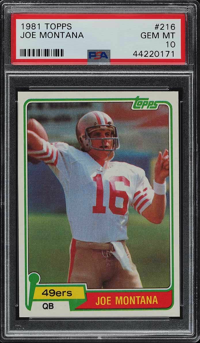 Top 10 Most Valuable Joe Montana Rookie Cards Photos Price How And 