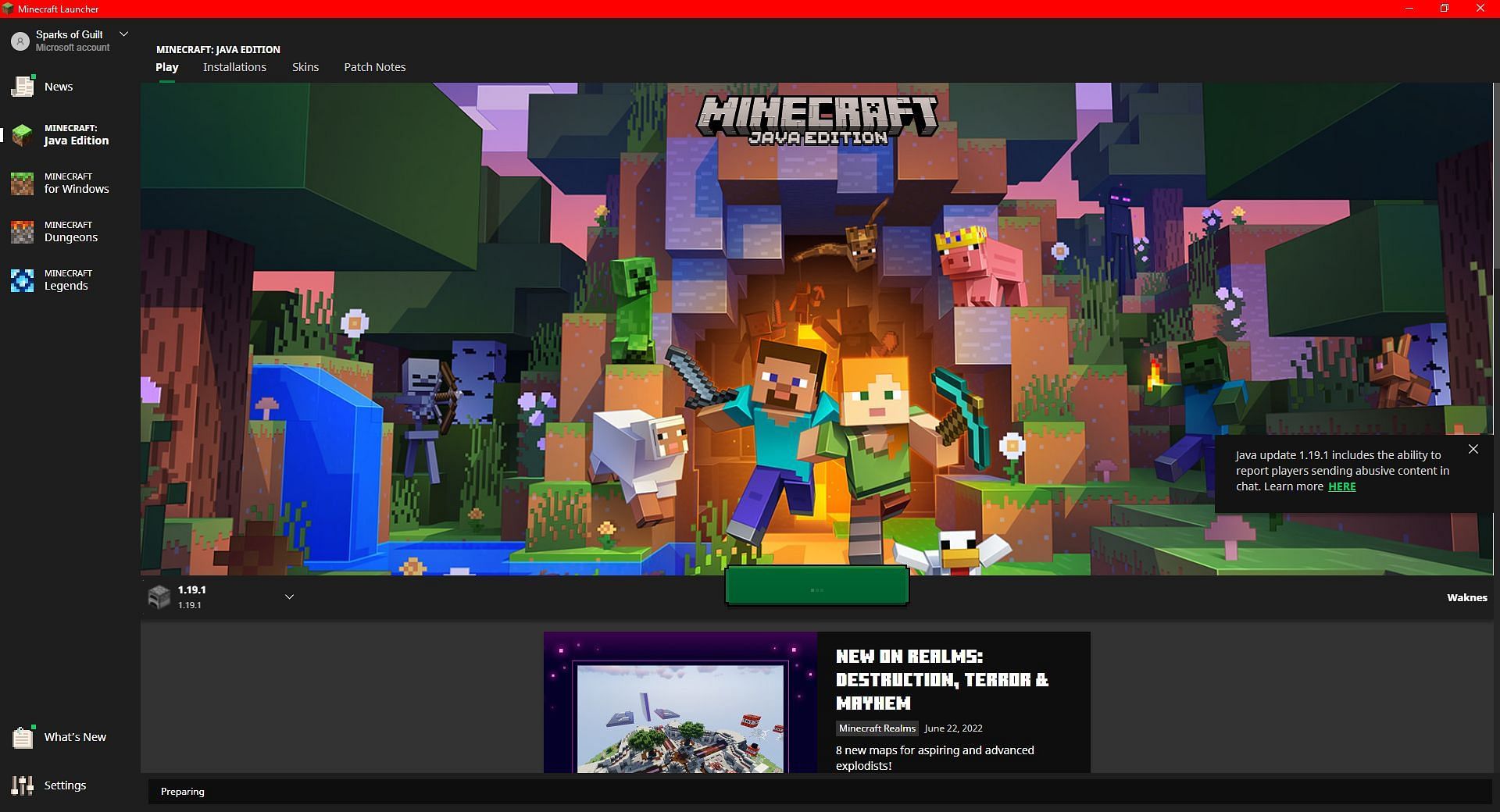 how to launch java edition from launcher minecraft