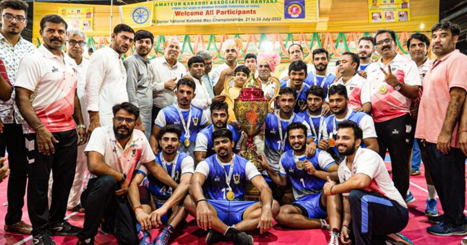 इंडियन रेलवे ने जीता 69वां सीनियर नेशनल कबड्डी चैंपियनशिप टूर्नामेंट (Photo: Pro Kabaddi League Twitter)