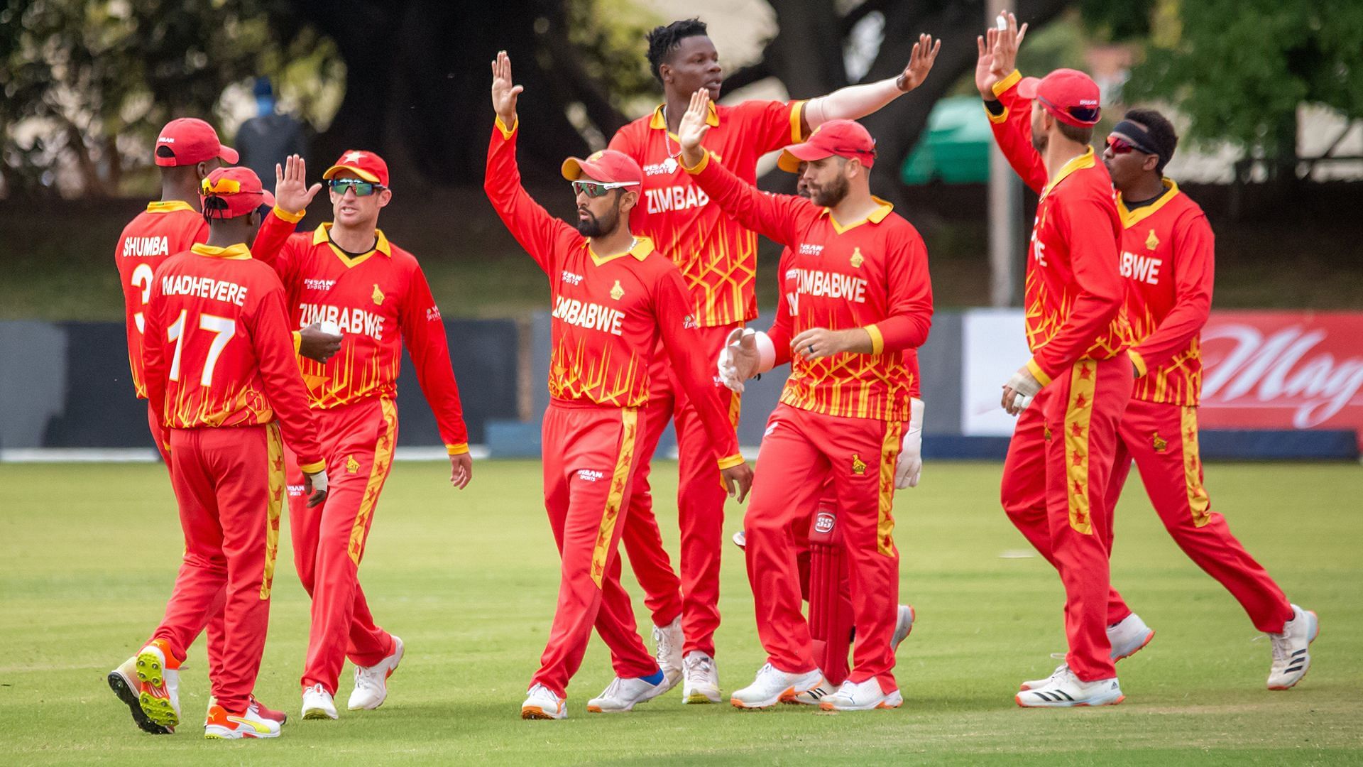 Zimbabwe cricket team in action (Image Courtesy: ICC Cricket)