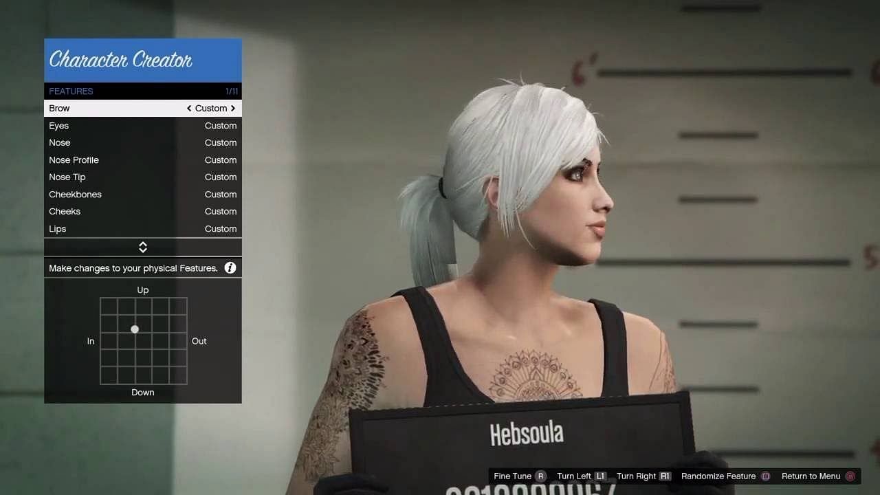 An example of a player creating a character in Grand Theft Auto Online (Image via Devin Grace)