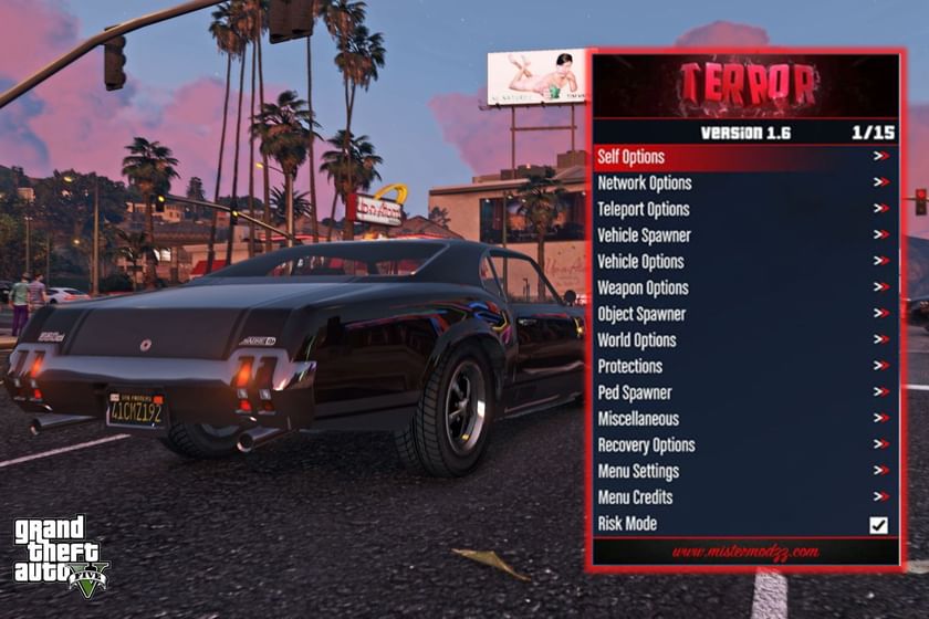 Terror mod menu for GTA 5 Installation, features, and more