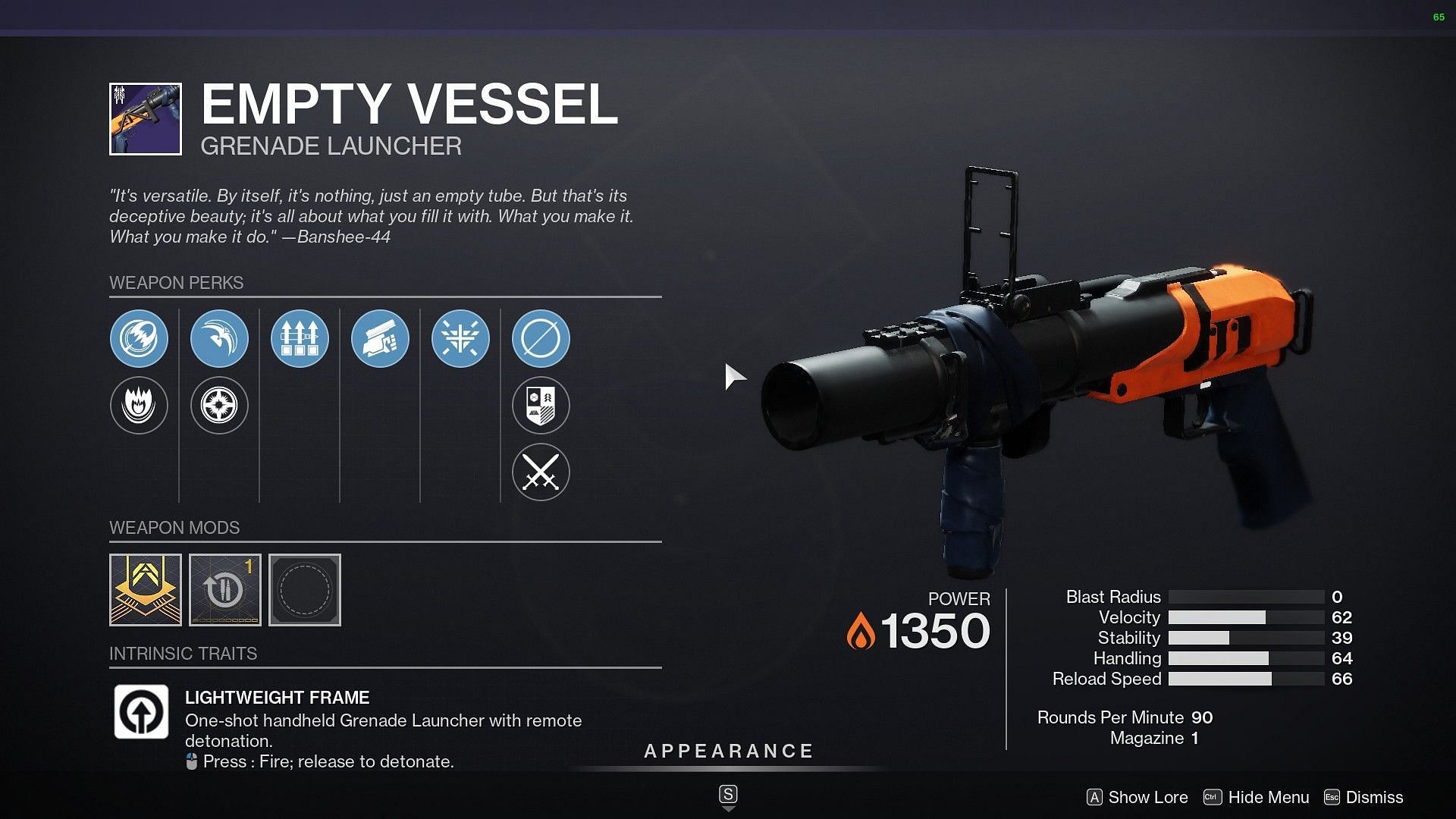 Empty Vessel (Image via Destiny 2)