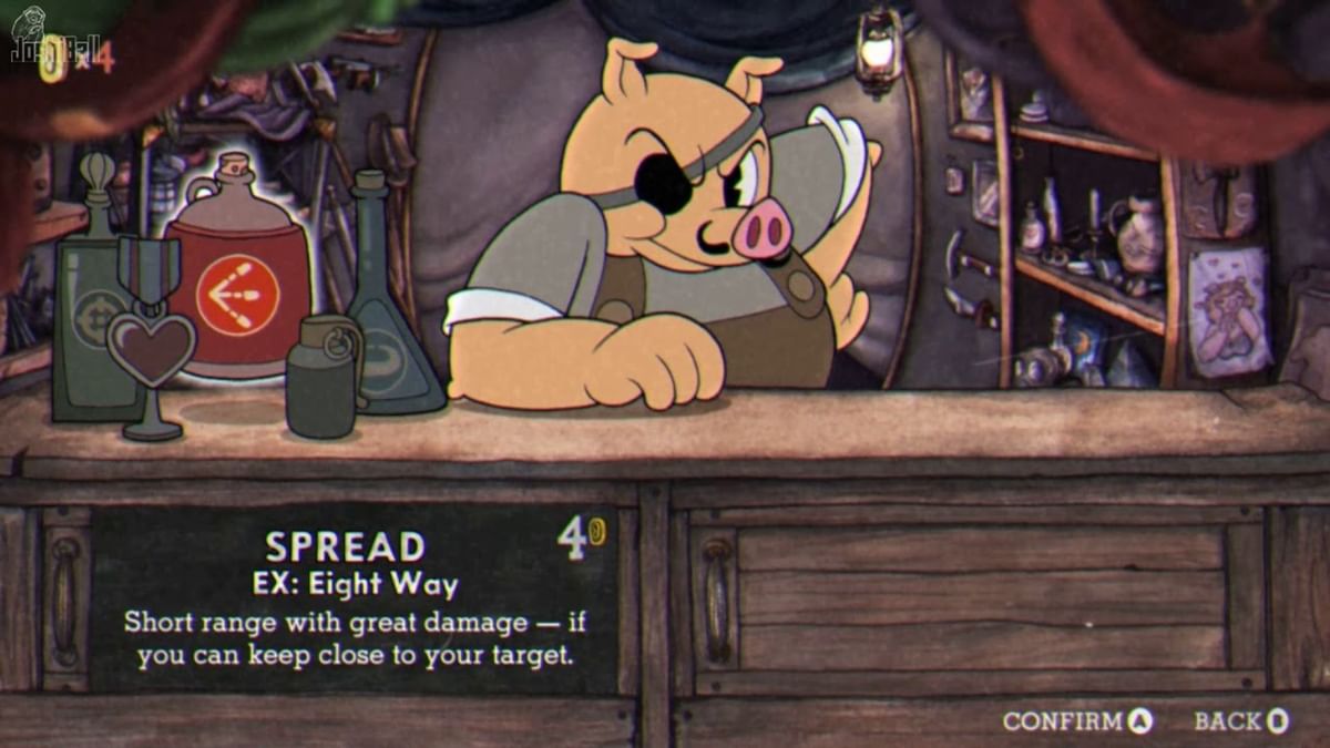Every new item in Porkrind's Emporium in Cuphead Delicious Last Course DLC