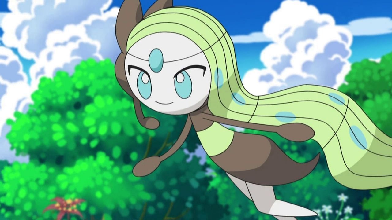 Aria Form Meloetta as it appears in the anime (Image via The Pokemon Company)