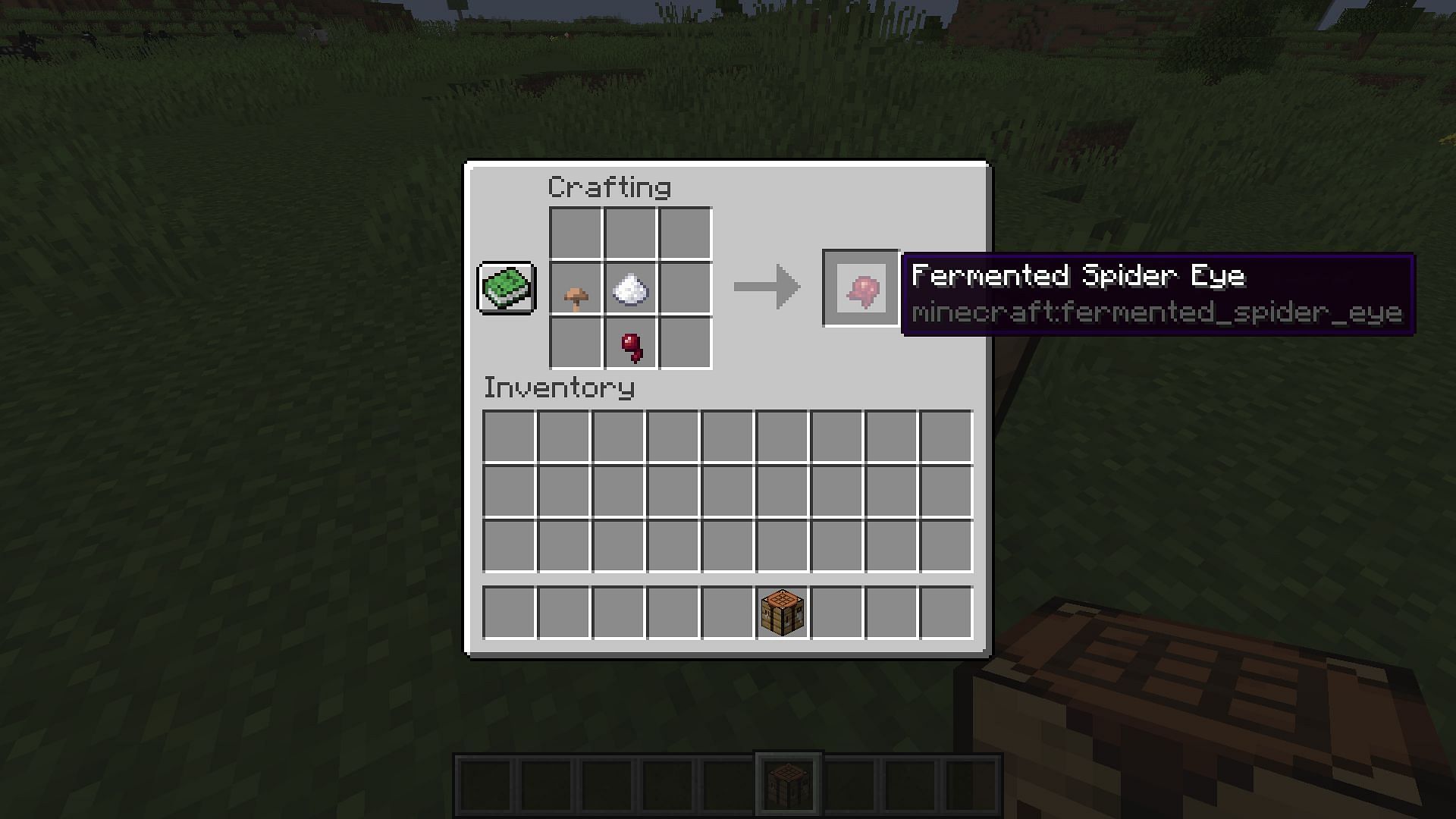 What does a fermented spider eye do to potions in Minecraft 1.19?