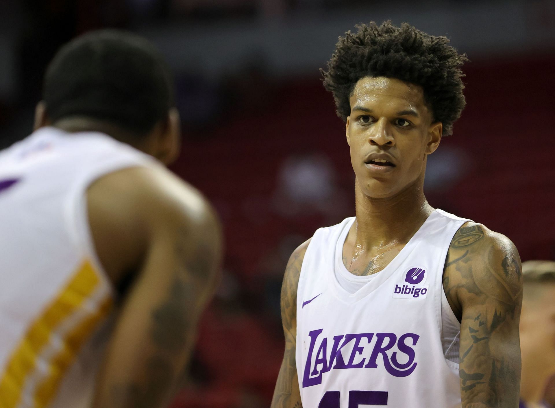 Shareef O&#039;Neal of the LA Lakers during the 2022 NBA Summer League
