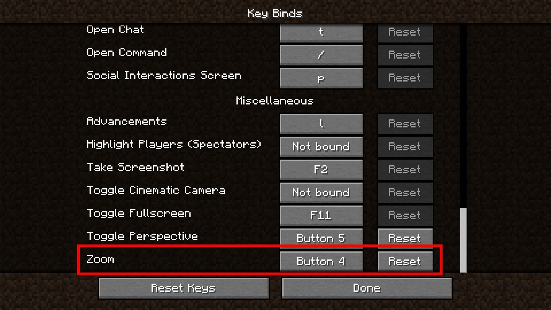 How To Zoom In Minecraft Java 1 19 Update