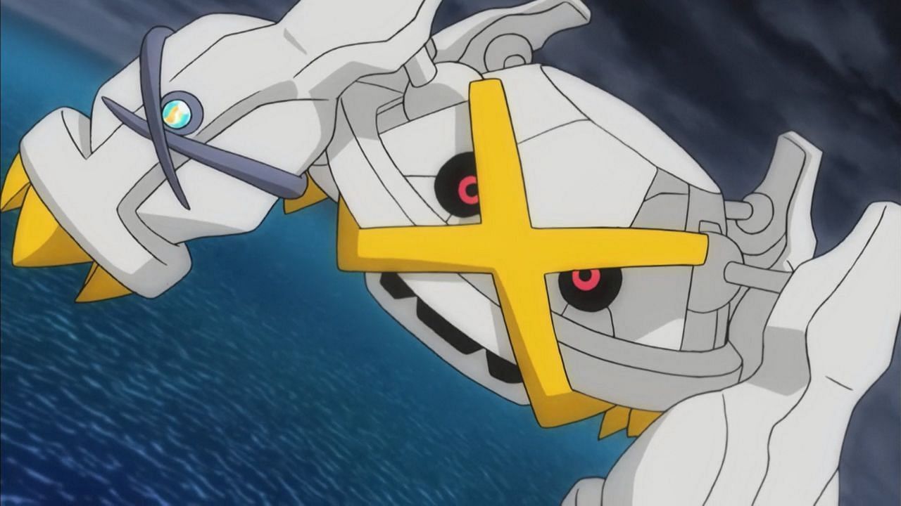 A shiny Metagross as it appears in the anime (Image via The Pokemon Company)