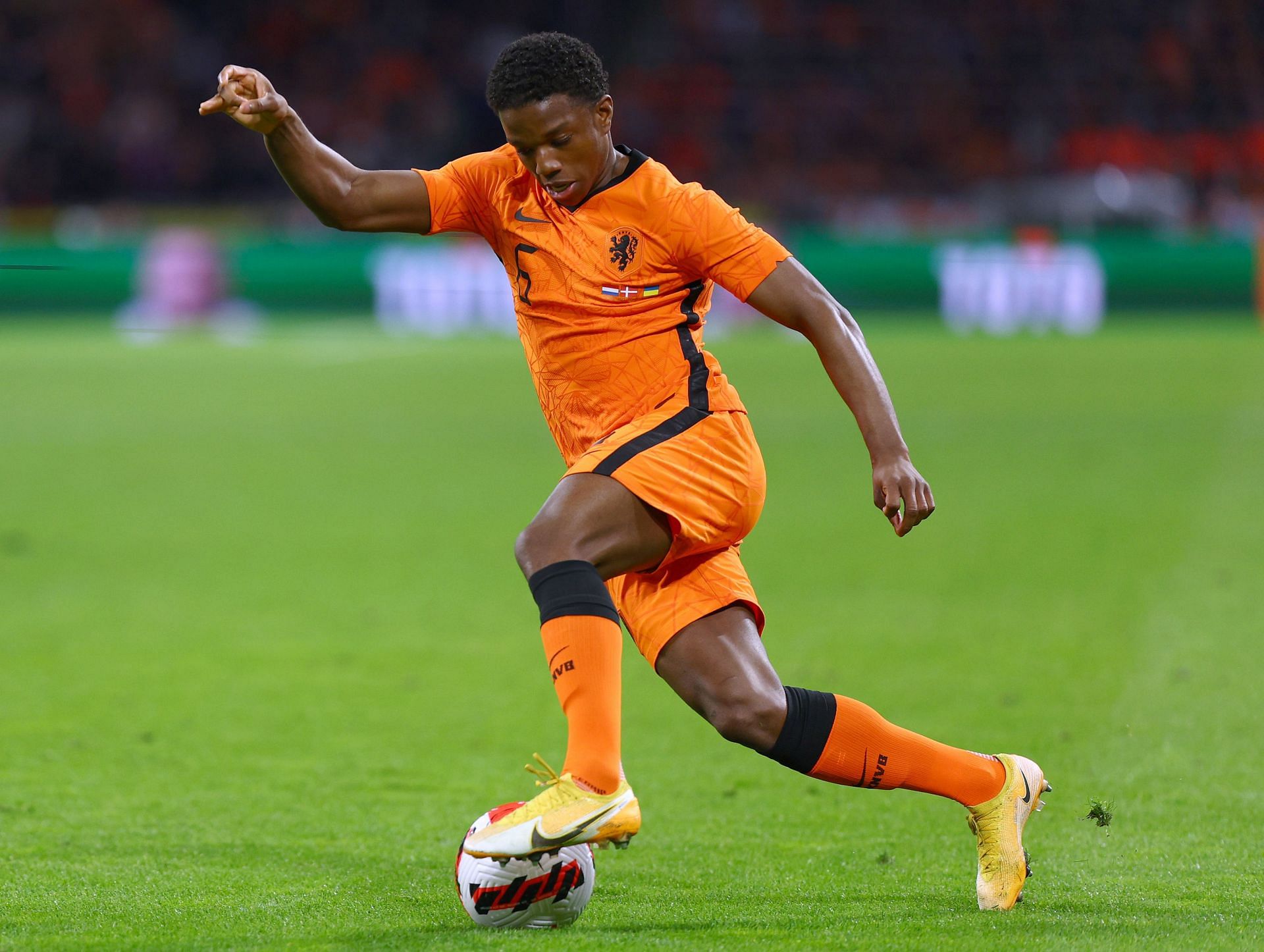 The 22-year-old in action for Netherlands