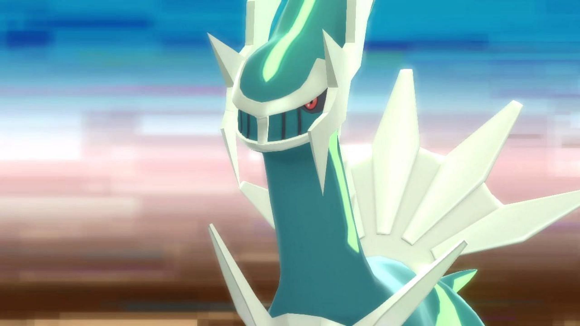Shiny Dialga as it appears in Pokemon Brilliant Diamond (Image via The Pokemon Company)