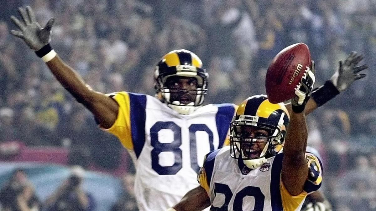 Issac Bruce and Torry Holt with the Rams