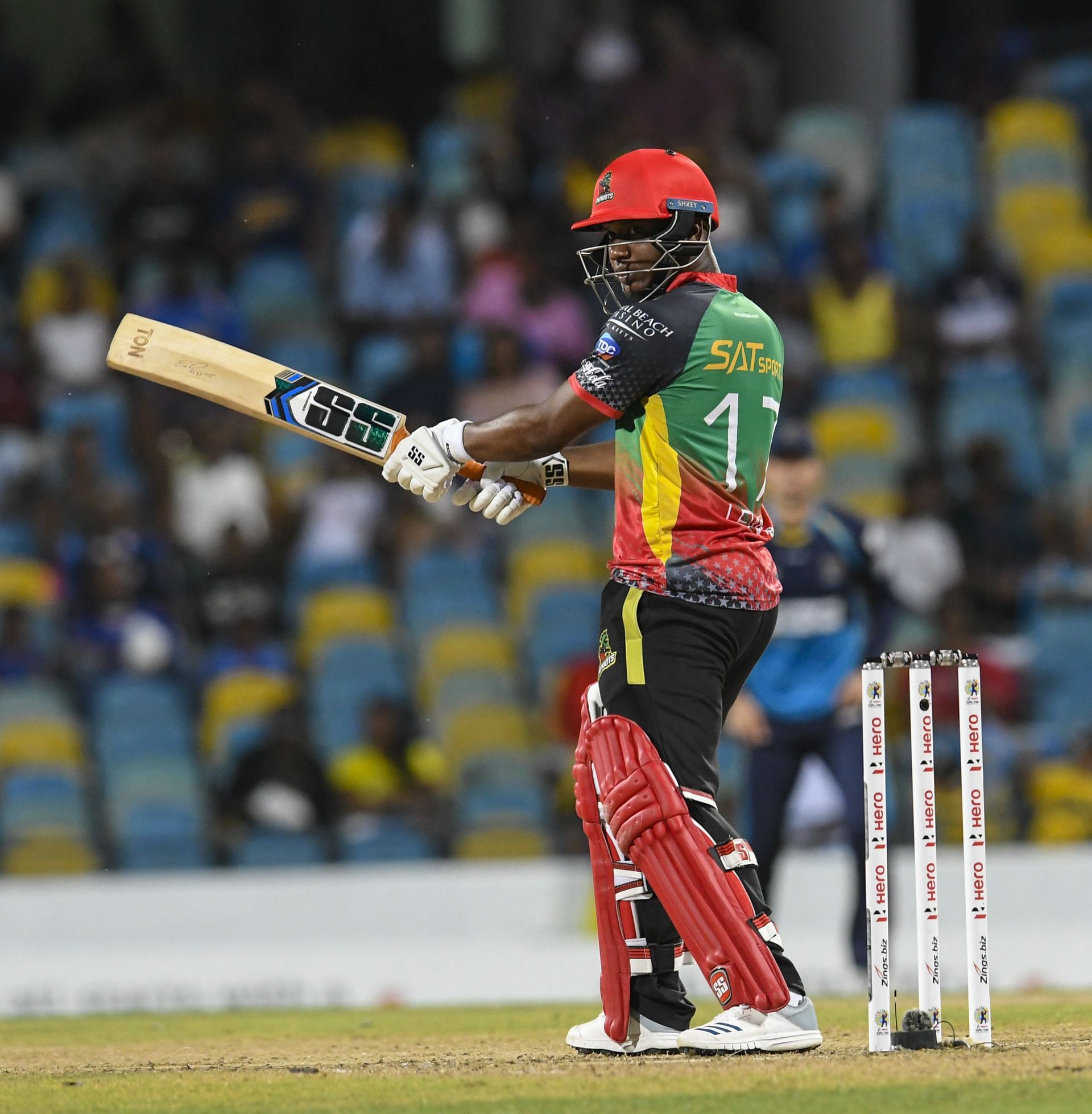 Evin Lewis in action during the Caribbean Premier League (CPL) [Pic credits: Getty]
