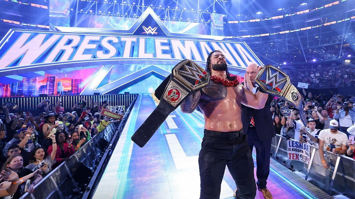 WWE WrestleMania 38 में रोमन रेंस ने लैसनर को फिर से हराया था