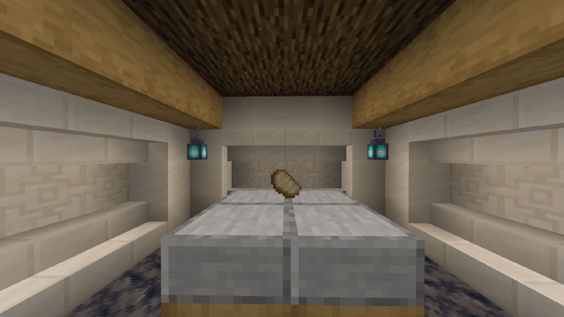 A cooked porkchop in Minecraft (Image via Mojang)