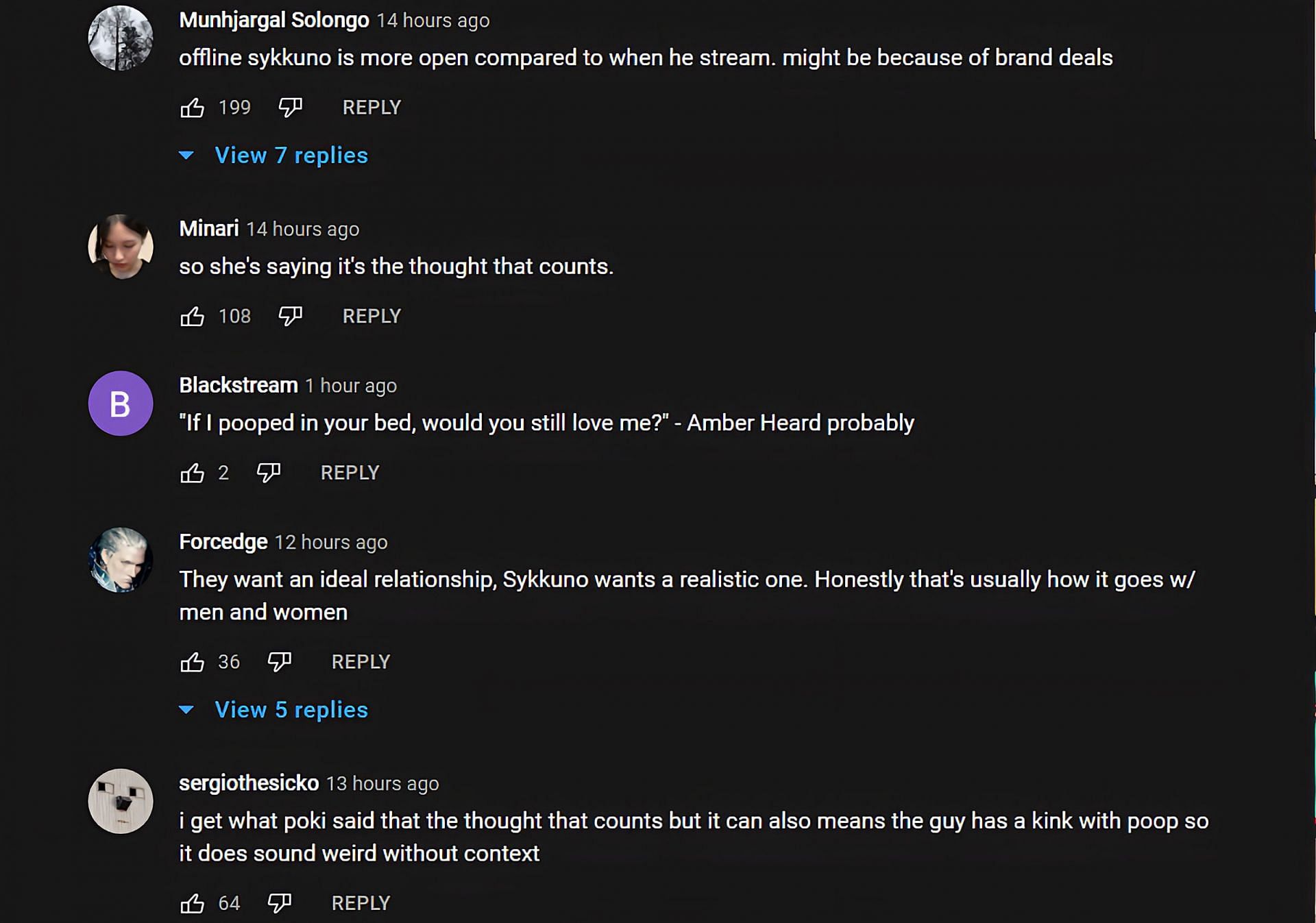 YouTube comments under the clip (Image via OTV POG/YouTube)