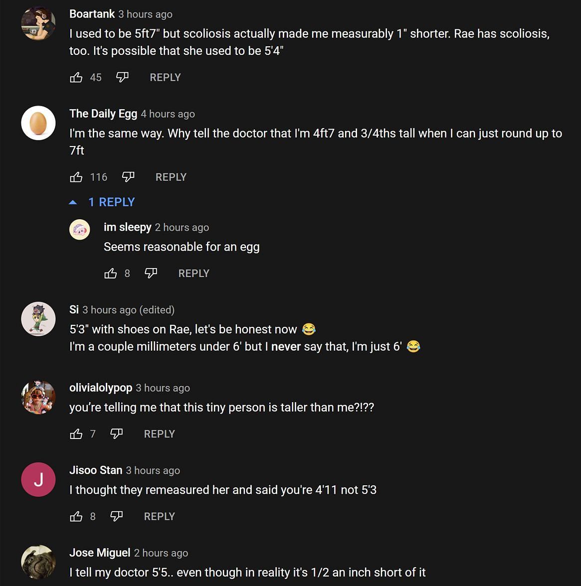 Los fanáticos en la sección de comentarios de YouTube dan su opinión sobre las declaraciones del transmisor (Imagen a través de OTV POG/YouTube)