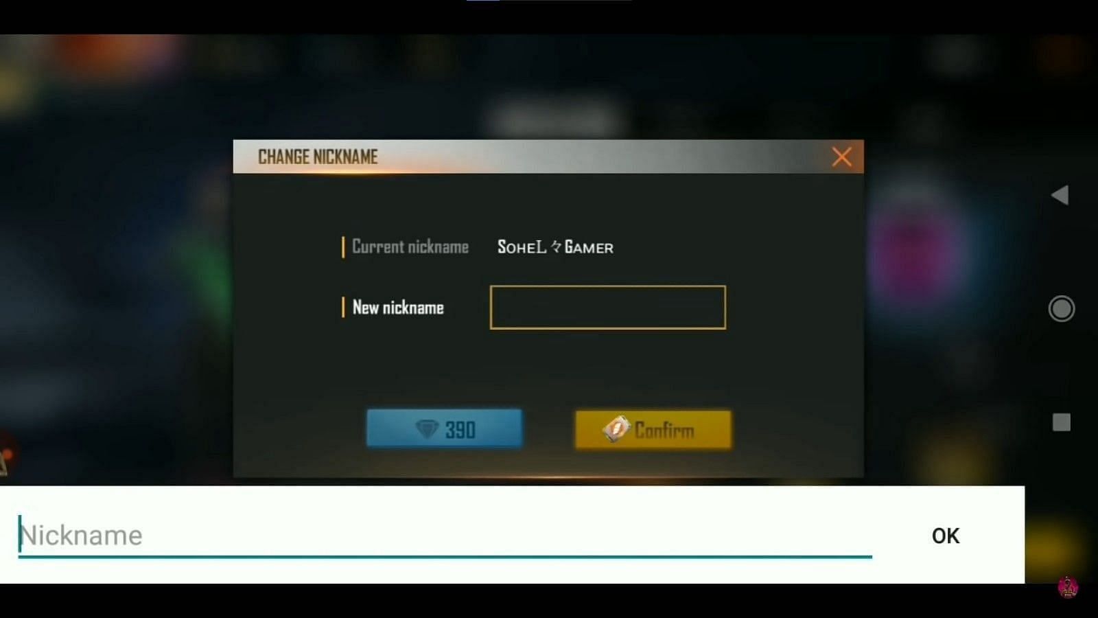 The name change card can be exchanged for 39 diamonds and 200 guild tokens (Image via SOHEL GAMER/YouTube)